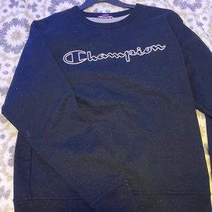 black champion crewneck